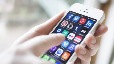 Social media apps on phone