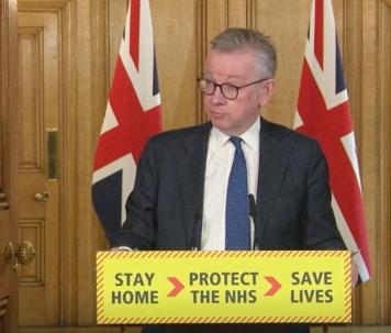 Gove at briefing